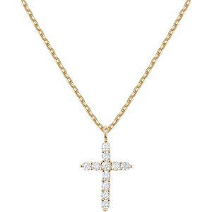 14K Gold Plated Cross Necklace for Women | Cross Pendant | Necklaces for Women